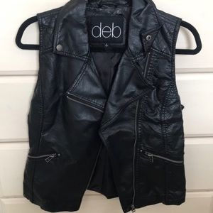 Faux Leather Vest